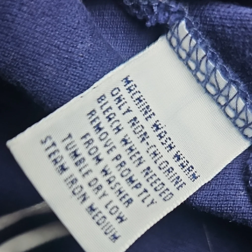 Polo Golf by Ralph Lauren Navy & White Striped Shirt – Size XL
